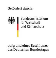 Gefördert durch das Bundesministerium für Wirtschaft und Energie aufgrund eines Beschlusses des Deutschen Bundestages